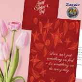 Romantische Bloemige Grappige Echter Valentine's D Kaart