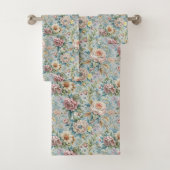 Romantische bloemige handdoeken Rococo Pastel Home (Insitu)