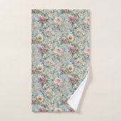 Romantische bloemige handdoeken Rococo Pastel Home (Handdoek)