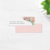 Romantische bloemige huwelijksgeschenk registratie mini visitekaartjes (Bureau)