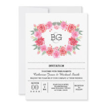 Romantische bloemige waterverf roos krans