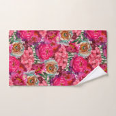 Romantische bloemtuin bad handdoek (Handdoek)
