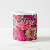 Romantische bloemtuin grote koffiekop (Voorkant)