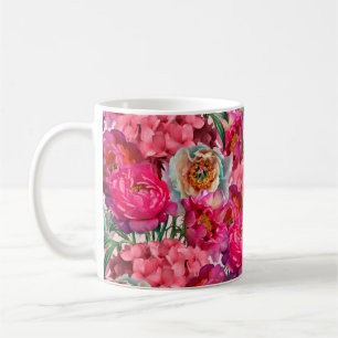 Romantische bloemtuin koffiemok