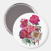 Romantische bloemtuin magneet (Voorkant / Achterkant)