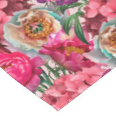 Romantische bloemtuin tafelkleed (Gekanteld)