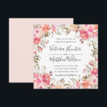 Romantische Bloesem Bloemen Bloemen Huwelijksuitno Kaart<br><div class="desc">Deze Romantische Bloesem Huwelijksuitnodiging is voorzien van beschilderde waterverf in blush roze en wit,  olijfgroen gebladerte met handgeschreven letters. Voor meer geavanceerde aanpassing van dit ontwerp,  klikt u op de knop "Aanpassen". Overeenkomende objecten zijn ook beschikbaar.</div>