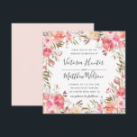 Romantische Bloesem Bloemen Bloemen Huwelijksuitno Kaart<br><div class="desc">Deze Romantische Bloesem Huwelijksuitnodiging is voorzien van beschilderde waterverf in blush roze en wit,  olijfgroen gebladerte met handgeschreven letters. Voor meer geavanceerde aanpassing van dit ontwerp,  klikt u op de knop "Aanpassen". Overeenkomende objecten zijn ook beschikbaar.</div>