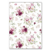 Romantische Bloom Bloemen Peony Pentacle Kaart (Achterkant)