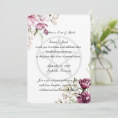 Romantische Bloom Bloemen Peony Pentacle Kaart (Staand voorkant)