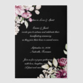 Romantische Bloom Floral Peony Vellum Uitnodigingen (Voorkant)