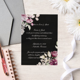 Romantische Bloom Floral Peony Vellum Uitnodigingen