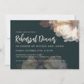 Romantische Blooms Elegant repetitie diner Kaart (Voorkant)