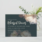 Romantische Blooms Elegant repetitie diner Kaart (Staand voorkant)