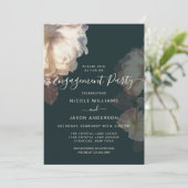 Romantische Blooms Floral Elegant Verlovingsfeest Kaart (Staand voorkant)