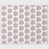 Romantische Blos Regency Lesbische Huwelijk Cadeaupapier (Vlak)