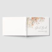 Romantische Blos Roze Bloemige Bruidsdouche Gastenboek (Volledig)