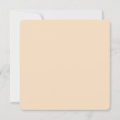 Romantische Blush & Black Bloemen Huwelijksuitnodi Kaart (Achterkant)