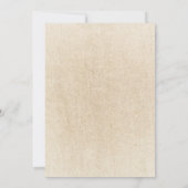 Romantische Blush Bruin Groen Boho Bloemen Bruilof Kaart (Achterkant)