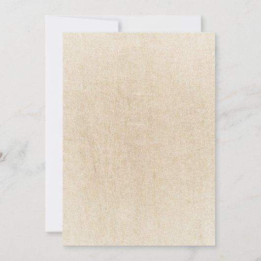 Romantische Blush Bruin Groen Boho Bloemen Bruilof Kaart (Achterkant)