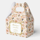 Romantische Blush Gold Boho Huwelijksgunst Bedankt Bedankdoosjes