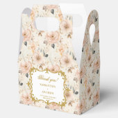 Romantische Blush Gold Wedding Favoriet Box met Bl Bedankdoosjes (Geopend)