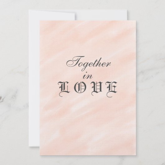 Romantische Blush Grijs Waterverf Bruiloft Uitnodi Kaart (Achterkant)