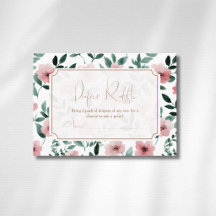 Romantische Blush Groene Bloem Gouden Boog Luier R