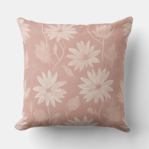 Romantische Blush Madeliefjestuin Kussen