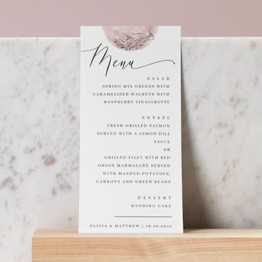 Romantische Blush Moon | Hemels huwelijksdiner Menu