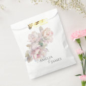 Romantische Blush Peony Bloemen Huwelijk Bedankzakje (Gezegeld)