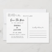 Romantische Blush Roze Bourgondische Waterverf Blo Save The Date (Achterkant)