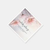 Romantische Blush Roze Daisies Servet (Hoek)