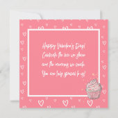 Romantische Blush Roze en Wit Hart Foto Feestdagenkaart (Achterkant)