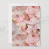 Romantische Blush Roze Goud Verjaardag Kaart (Achterkant)