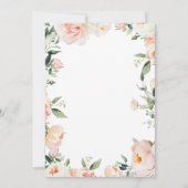 Romantische Blush Roze Pioenen Bloemen Land Bruilo Kaart (Achterkant)