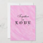 Romantische Blush Roze Waterverf bruiloft uitnodig Kaart (Achterkant)