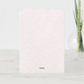 Romantische Blush Roze Witte Chic Harten Bruiloft Kaart (Achterkant)