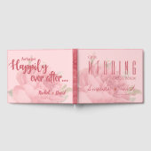 Romantische Blush Rozen bruiloft Gastenboek (Volledig)