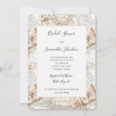 Romantische Blush Rozen Liefdesbrieven Bruiloft Kaart (Voorkant)