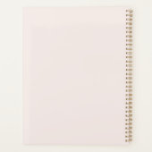 Romantische Blush Rozen Veren Hart Liefde Planner (Achterkant)