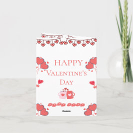 Romantische Blush Valentijnkaart Feestdagen Kaart