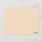 Romantische Blush Zwarte Bloem Bruiloft Save the D Briefkaart (Achterkant)