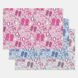 Romantische bogen en Rozen Inpakpapier Vel