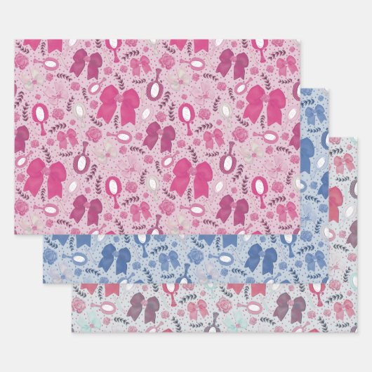 Romantische bogen en Rozen Inpakpapier Vel (Set)