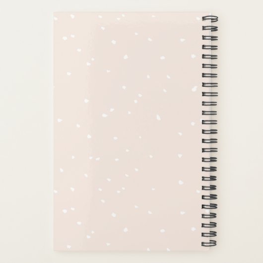 Romantische Boheemse Boho Floral Feather Wedding Planner (Achterkant)