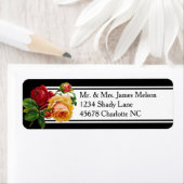 Romantische Boheemse  Rozen Adres Etiket (Insitu)