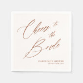 Romantische Boheemse Whimsy Script Bruidsmeisjesfe Servet (Voorkant)