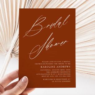 Romantische Boheemse Whimsy Script Bruiloftsshower Kaart