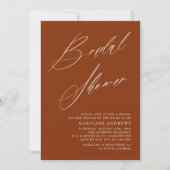 Romantische Boheemse Whimsy Script Bruiloftsshower Kaart (Voorkant)